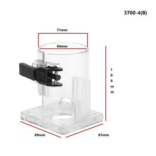 Trimming Router Base Machine Protective Cover PC With Knobs For Makita RT0701C